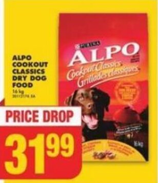 No Frills ALPO COOKOUT CLASSICS DRY DOG FOOD offer