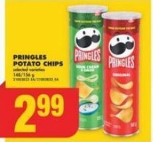 No Frills PRINGLES POTATO CHIPS offer
