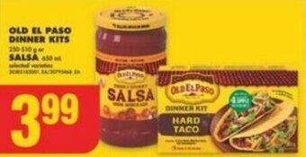 No Frills OLD EL PASO DINNER KITS or SALSA offer