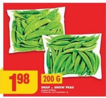 No Frills SNAP or SNOW PEAS offer