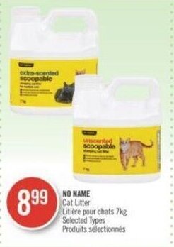 Shoppers Drug Mart NO NAME Cat Litter offer