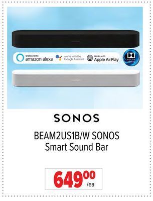 2001 Audio Video Sonos smart sound bar offer