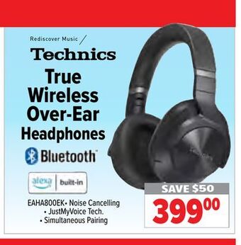 2001 Audio Video Technics true wireless over-ear headphones offer