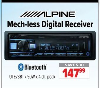2001 Audio Video Alpine mech-less digital receiver offer