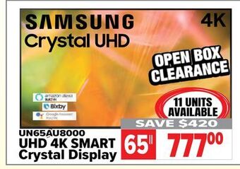 2001 Audio Video Samsung 65 uhd 4k smart crystal display offer