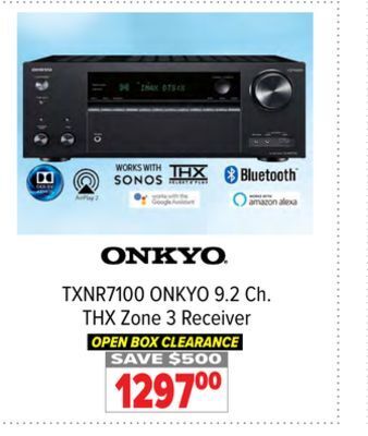 2001 Audio Video Onkyo receiver 9.2ch thx 8k network offer