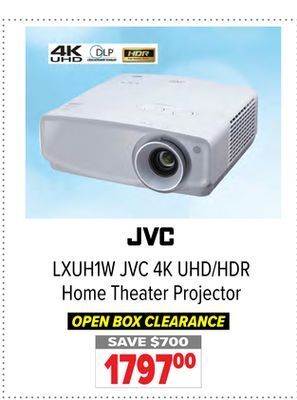 2001 Audio Video Jvc jvc 4k uhd/hdr home theater projector offer