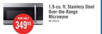 The Brick Samsung 1.9 cu. ft. over-the-range microwave - me19r7041fs/ac offer