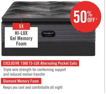 The Brick Beautyrest black signature elegance euro pillowtop queen mattress offer