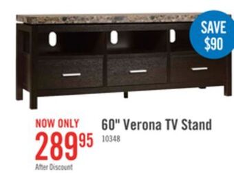 The Brick Verona 60 tv stand offer