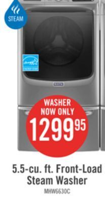 The Brick Maytag 5.5 cu. ft. front-load washer with extra power mhw6630hc offer