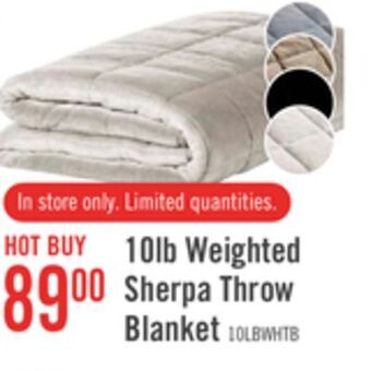 The Brick Weighted sherpa throw - ivory offer