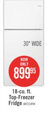 The Brick Amana 18 cu. ft. top-freezer refrigerator art318ffdw offer