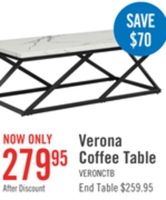 The Brick Verona coffee table offer