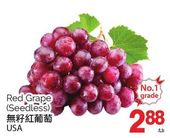 T&T Supermarket Red grape offer