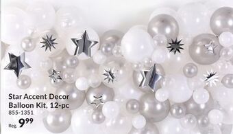 Party City Star accent décor balloon kit for celebration/birthday party/graduation offer