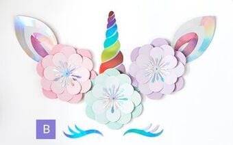 Party City Magical rainbow unicorn floral cut-outs offer