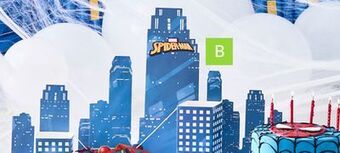 Party City Marvel spider-man webbed wonder wall decorating kit, 9-pc offer