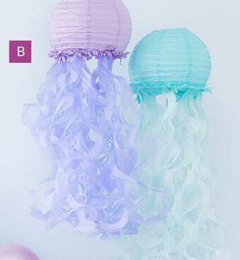 Party City Shimmering mermaids jellyfish lanterns, 3-pk offer