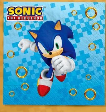 Party City Sonic 2-ply paper lunch napkin, 16-pk offer