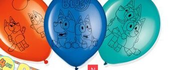 Party City Bluey round latex balloons, 12-in, 6-pk offer