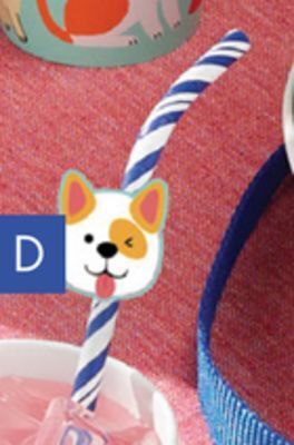 Party City Dog straws, 8-pk offer