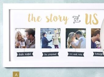 Party City Story of us photo frame offer