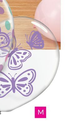 Party City Butterfly flutter latex confetti balloons, 6-pk, 12-in offer