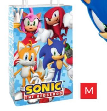 Party City Sonic printed paper gift bag, 8-pk offer