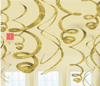 Party City Swirl decorations, 22-in, 3-pk offer