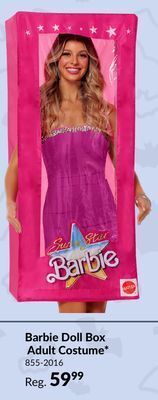 Party City Women's mattel barbie pink box halloween costume, one size offer