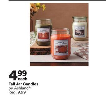 Michaels Fall jar candles by ashland offer