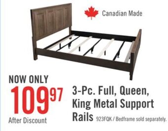 The Brick Deluxe full/queen/king metal support rails - set of 3 offer