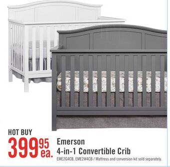 The Brick Emerson 4-in-1 convertible crib - dove grey offer