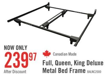 The Brick Balance 2000 deluxe full/queen/king bed frame offer