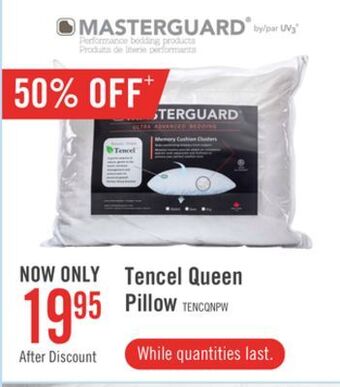 The Brick Masterguard tencel memory foam queen pillow offer