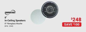 Visions Electronics Soundstage 8 in-ceiling speakers offer