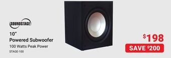 Visions Electronics Soundstage 10 powered subwoofer offer