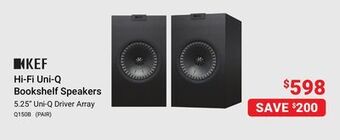 Visions Electronics Kef hi-fi uni-q bookshelf speakers offer