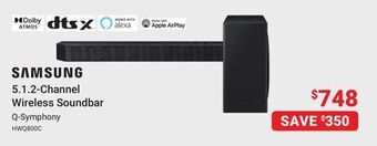 Visions Electronics Samsung 5.1. 2-channel wireless soundbar offer