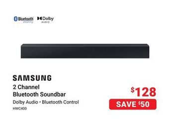 Visions Electronics Samsung 2 channel bluetooth soundbar offer