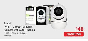 Visions Electronics Boost wi-fi hd 1080p security camera with auto-tracking offer