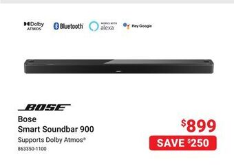 Visions Electronics Bose smart soundbar 900 offer