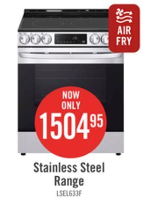 The Brick Lg 6.3 cu. ft. smart electric range with air fry - lsel6333f offer