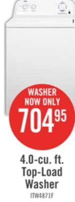 The Brick Inglis 4.0 cu. ft. top-load washer itw4871fw offer