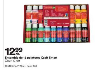 Michaels Ensemble de 16 peintures craft smart offer