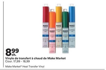 Michaels Vinyle de transfert à chaud de make market offer