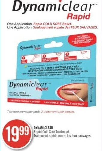 Shoppers Drug Mart DYNAMICLEAR Rapid Cold Sore Treatment offer