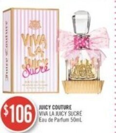 Shoppers Drug Mart JUICY COUTURE VIVA LA JUICY SUCRE Eau de Parfum 50ml offer