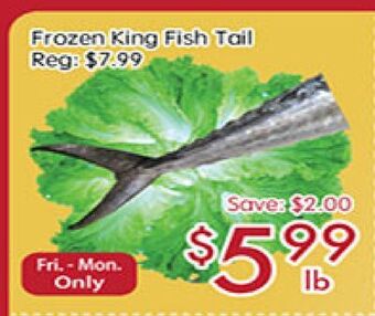 Sunny Food Mart Frozen king fish tail offer